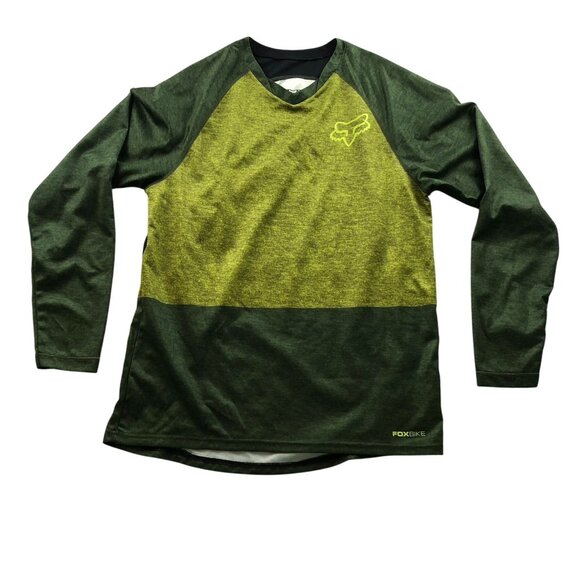 Fox Racing Mens Cycling Jersey T-Shirt Medium Long Sleeve Activewear Pullover - Picture 1 of 15